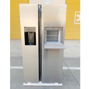 Réfrigérateur à glace automatique à double <span class=keywords><strong>porte</strong></span> Machine intégrée Réfrigérateur domestique de grande capacité refroidi par air sans givre - Product Image 4