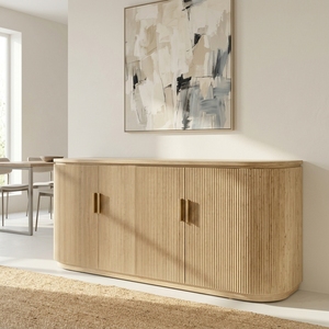 Meuble <span class=keywords><strong>de</strong></span> rangement nordique en bois pour salon, restaurant, <span class=keywords><strong>cuisine</strong></span>, salle à manger moderne, buffet en placage <span class=keywords><strong>de</strong></span> bois - Product Image 3