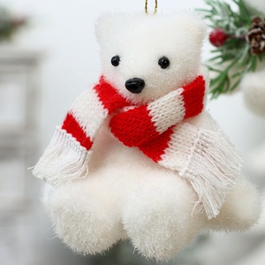 Popular lindo diseño 11*7*9cm Material <span class=keywords><strong>de</strong></span> espuma <span class=keywords><strong>árbol</strong></span> <span class=keywords><strong>de</strong></span> <span class=keywords><strong>Navidad</strong></span> <span class=keywords><strong>blanco</strong></span> adorno colgante decorativo oso decoraciones <span class=keywords><strong>de</strong></span> juguete - Product Image 6