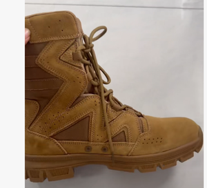 DF25 0625 <b>Black</b> Leather Tactical <b>Boot</b> Waterproof Outdoor All Seasons High Top Lace-Up <b>Work</b> <b>Boot</b> - Product Image 6