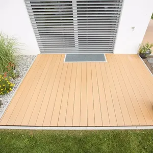 高品质新技术复合户外wpc木质防水铺面pisos甲板wpc para exteriores
