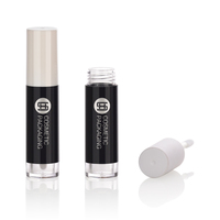 Tube de gloss à lèvres rond personnalisé, en plastique épais, coloré, vide, pour rouge à lèvres liquide, marque privée