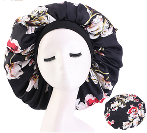 Gorro <span class=keywords><strong>de</strong></span> dormir <span class=keywords><strong>de</strong></span> satén grande, gorro <span class=keywords><strong>de</strong></span> dormir <span class=keywords><strong>de</strong></span> noche elástico <span class=keywords><strong>de</strong></span> seda, gorro <span class=keywords><strong>de</strong></span> noche, cubierta <span class=keywords><strong>de</strong></span> cabeza con banda ancha cómoda para mujer - Product Image 1