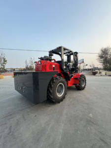 Carretilla elevadora 4x4 para terreno rugoso <span class=keywords><strong>4T</strong></span> terreno rugoso 3ton/3.5ton carretilla elevadora todoterreno articulada carretilla elevadora todoterreno - Product Image 3