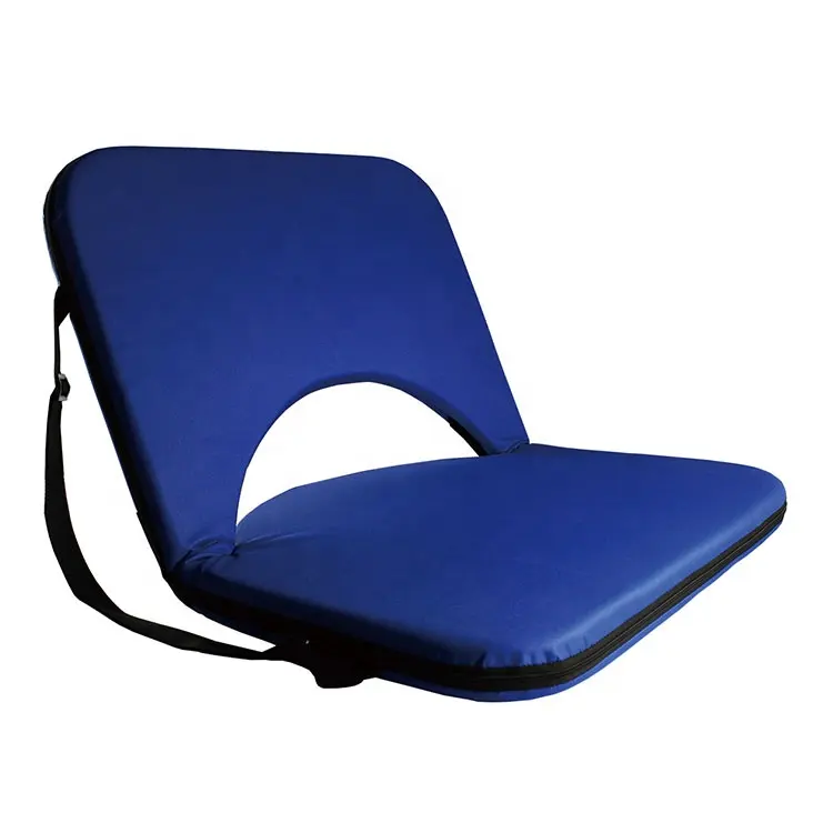쉬운 캐리 Reclining 접이식 바닥 쿠션 비치 낮은 좌석 의자 휴대용 야외 바닥 비치 좌석