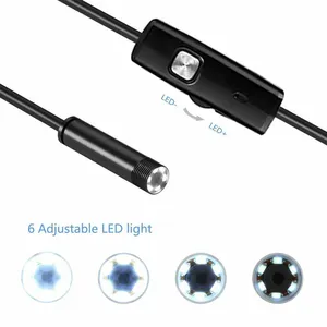 Endoscope industriel d'égout de 5.5mm Endoscopie de tuyauterie de type C Mini caméra serpent flexible 3 en 1 Endoscope automobile <span class=keywords><strong>pour</strong></span> Android - Product Image 6