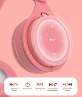 Headset Gaming Mini lipat headphone portabel dengan mikrofon kartu Plug-in headphone nirkabel BT5 penjualan terbaik