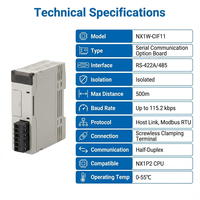 Carte d'extension de communication série prête pour l'automatisation industrielle RS-422A/485 pour contrôleurs Omron NX1P2 et NX1W CIF11