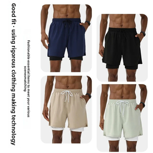 Logo personnalisé Fabletics hommes ascenseur quotidien 5 pouces Streetwear vêtements de sport d'été Gym hommes entraînement Performance Shorts - Product Image 3