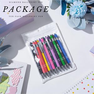 Bolígrafos Promocionales Personalizados con Punta Stylus, Tinta Negra de 1.0 mm, Bolígrafo de Gel Metálico Reciclable, Caja de Regalo, Impresión de Serigrafía con Logotipo Personalizado - Product Image 6