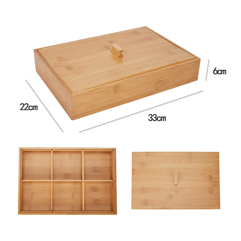 Six-compartment fruit box (with lid)