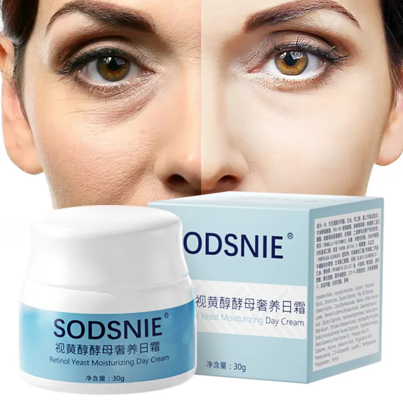 SODSNIE Private label Organic Anti aging Whitening Skin Cream Retinol Collagen Moisturizing Face Cream