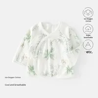 Vêtements de moine personnalisés pour nouveau-nés, confortables, en coton pur, pour le printemps et l'automne, avec dos semi-ouvert