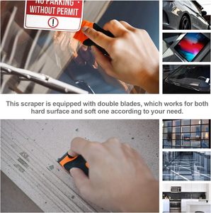 Razor Blade <b>Scraper</b>, 2 PCS Razor <b>Scraper</b> Tool for Removing Label, Registration Sticker, Tint, Grease From Windshield, Glass - Product Image 4