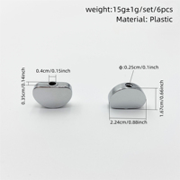 Promotional Wholesale Plastic Large Semicircular Tuning Peg Knob Handles Replacement Parts for Electric Guitar Bass Ukulele