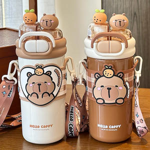 Bouteille d'eau isotherme Hello Cappy Kids 500 ml avec paille pour enfants, gourde en acier inoxydable pour l'école - Product Image 5