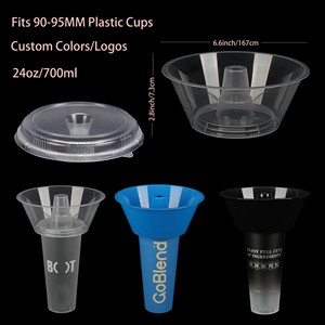 Vaso Desechable de Plástico PP Transparente para Bebidas y Snacks, Vaso Personalizado con Logotipo, Vaso de Plástico Esmerilado para Jugo Boba para Llevar con Tapa - Product Image 4