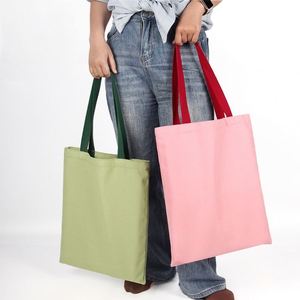 Bolsa de Lona 100% Algodón, Bolsa de Compras de Lona con Logotipo Personalizado, Bolsa de Lona Portátil para Compras, Publicidad, Regalo, DIY - Product Image 2