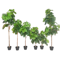 Plantes artificielles en pot de 85 cm à 190 cm, palmiers artificiels denses, divers types de plantes vertes en pot pour la maison