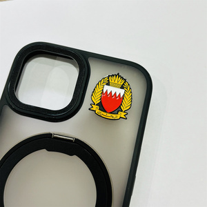 Proveedor diseño personalizado Metal Logo pegatina pegamento emblema país bandera Omán Arabia <span class=keywords><strong>Uae</strong></span> solapa Pin para Diy teléfono caso - Product Image 3