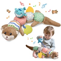 Peluche Loutre Douce Sensorielle Tumama pour Enfants, Jouet Apaisant Bébé, Oreiller Câlin pour Dormir pour Nouveaux-nés