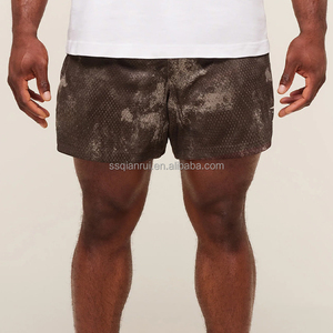 Shorts de sport d'été pour hommes, personnalisables avec logo, amples, en maille, pour la musculation, le jogging décontracté et la plage - Product Image 1
