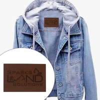 Échantillonnage rapide vêtements patchs usine logo en relief personnalisé étiquettes en cuir véritable avec adhésif