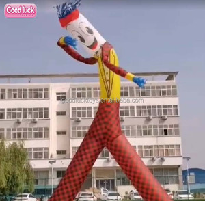 Globo inflable de publicidad gigante para hombre, globo <span class=keywords><strong>con</strong></span> soplador, personalizado, estiloso, payaso, sky dancer - Product Image 1