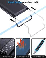 Lámpara LED Programable para Acuario Seaoura SR-659 24/7 con Simulación de Amanecer y Atardecer, Termómetro Integrado, WRGB