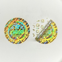 Étiquette de sécurité holographique 3D VOID avec code QR, écologique, en matériau PET adhésif pour les produits pharmaceutiques