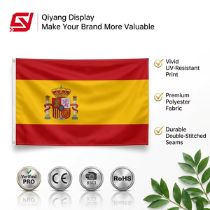 Alta qualità a buon mercato 3 x5ft 90x150cm formato su misura bandiere spagna, bandiere <span class=keywords><strong>del</strong></span> <span class=keywords><strong>mondo</strong></span> - Product Image 1