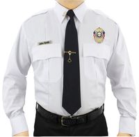 Chemise uniforme de garde de sécurité à manches longues en poly coton Patch de broderie personnalisé Transport médical vêtements de travail chemises bleues tactiques