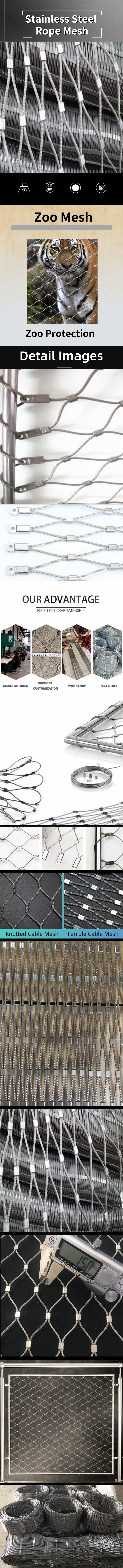 Stainless Steel X-tend Cable Zoo Animal Aviary Rope Mesh