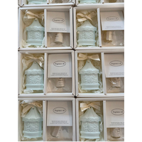 Diffuseur d'huiles essentielles en céramique parfumée pour la maison, en forme de fleur de porcelaine, avec logo personnalisé, pour armoire ou voiture