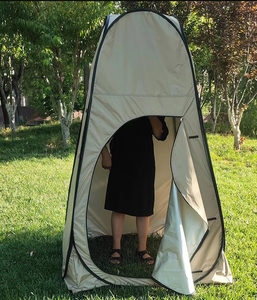 Tente de Douche et Toilettes Instantanée Pop-Up Moderne Étanche avec Fenêtre Kaki 1.2x1.2x1.9M Quatre Saisons pour Camping – Prix Abordable - Product Image 3