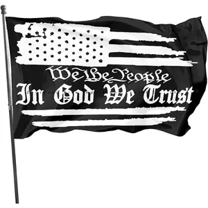2022 Latest design 100D polyester we the people 3 x 5 Ft outdoor flag with grommets