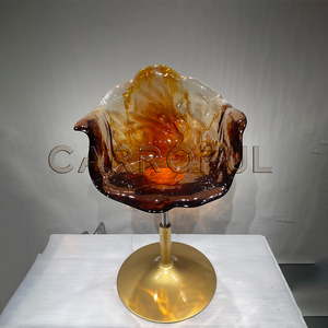 <span class=keywords><strong>Mobili</strong></span> per la casa trasparente rosso <span class=keywords><strong>di</strong></span> lusso sedia da Bar <span class=keywords><strong>di</strong></span> cristallo moderno semplice sedia da Bar a forma <span class=keywords><strong>di</strong></span> fiore <span class=keywords><strong>di</strong></span> sollevamento rotante sgabello da Bar - Product Image 4