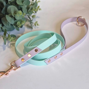 Venta al por mayor de lujo de moda ajustable suave PVC perro <span class=keywords><strong>Collar</strong></span> etiqueta de nombre impermeable manos libres hebilla Correa patrón sólido remache mascotas - Product Image 1