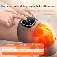 Masseur thermique électrique pour genoux avec moxibustion, compresse chaude et contrôle de la minuterie pour les articulations des épaules et le soulagement de la fièvre