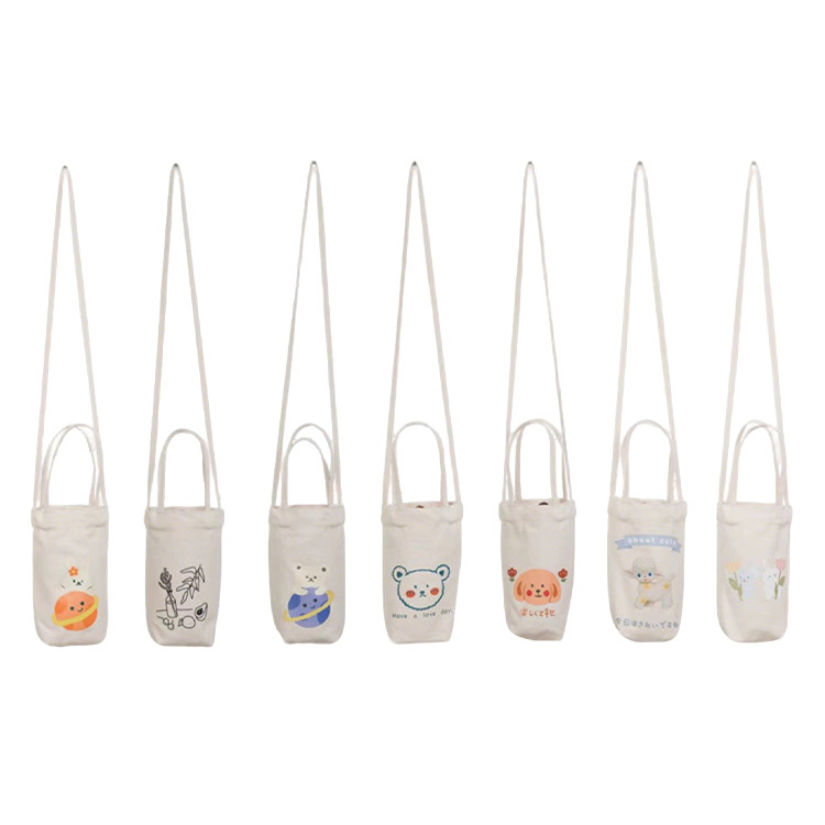 Cute Canvas Cup Holder Bag Mini
