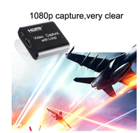 Carte de capture vidéo 4K HDMI 1080p Carte de capture de jeu de société USB 2.0 Recorder Box Device for Live Streaming Video Recording Loop Out est en promotion