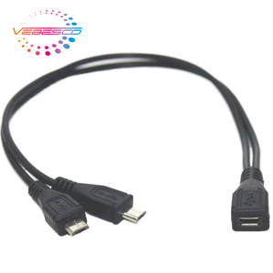 Hub de charge et de données Micro USB Micro-Mère/Père-in-law 3A Charge rapide Câble de téléphone portable multifonctionnel blindé tressé en PVC - Product Image 1