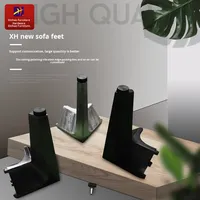 Style moderne épaissi en alliage d'aluminium carré canapé jambes de soutien étanche salon meubles matériel Xin Hao marque en gros