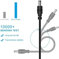 Kabel konverter USB multifungsi, kabel konverter USB 5V ke DC 9 V/12V WiFi ke Powerbank Booster 8DC untuk kamera Router
