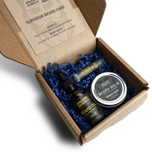 Appalachian Botanical Co <b>Beard</b> Oil Balm Lip Balm Set For Full <b>Beards</b> Original Scent Gold 2 Oz 2 Fl Oz Unscented - Product Image 1