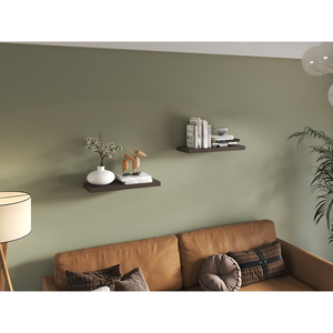 Ecco 31.5 In Wide Floating Shelves Set Of 2 <b>Wall</b> Decor Book <b>Storage</b> For Bedroom Bathroom - Product Image 2