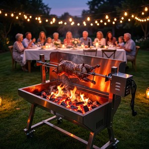 <span class=keywords><strong>Asador</strong></span> de Pollos a la Brasa, Parrilla de Carbón para Pollos, Estilo Portugués - Product Image 4