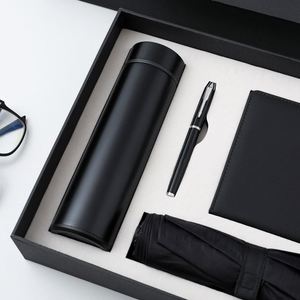 Set de Regalo de Cuaderno Personalizado con Logotipo, Termo, Paraguas y Bolígrafo para Eventos Empresariales y Regalos Promocionales - Product Image 4