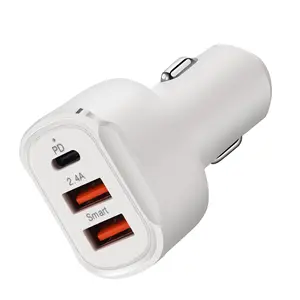 LR AUTO Promotional Wholesales Auto Parts PD30W fast charge OEM AC Double USB Universal Car Charger USB-Type c