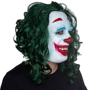 Masque de Joker <span class=keywords><strong>Joaquin</strong></span> Phoenix, accessoires de cosplay de clown, Halloween, Noël, effrayant, drôle, en latex, couvre-visage complet, pour fête, film - Product Image 6